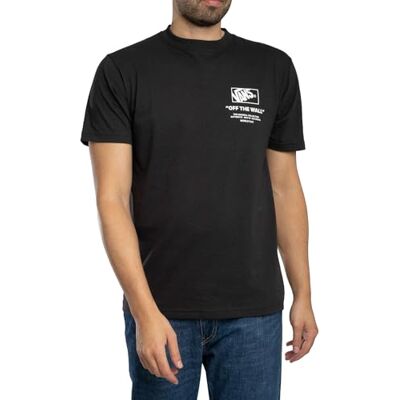 Vans Stacked Hi Ss Tee T-shirt voor heren, Zwart/Wit, L L Vans Stacked Hi Ss Tee T-shirt voor heren, Zwart/Wit, L L