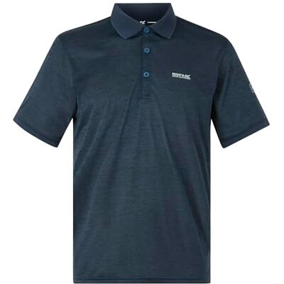 Regatta Poloshirt, Sport, Remex II, licht, ademend en sneldrogend, T-Shirt/Polos/Heren Tests, Marine. Regatta Poloshirt, Sport, Remex II, licht, ademend en sneldrogend, T-Shirt/Polos/Heren Tests, Marine.