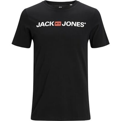 Jack & Jones Jjecorp Logo Tee Ss Crew Neck Noos Heren-T-shirt, zwart. L Jack & Jones Jjecorp Logo Tee Ss Crew Neck Noos Heren-T-shirt, zwart. L