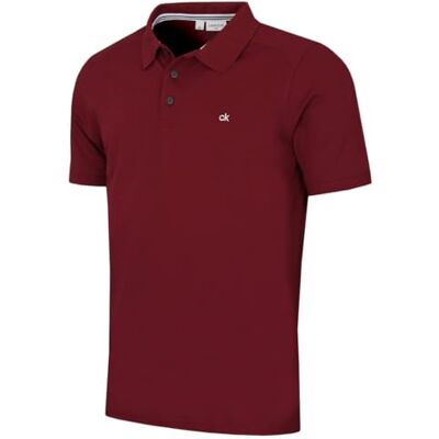 Calvin Klein Mens Campus Polo Shirt Bourgondië M, Bourgondy, M M Calvin Klein Mens Campus Polo Shirt Bourgondië M, Bourgondy, M M