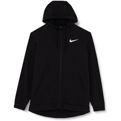 Nike Heren Hooded Full Zip Ls Top M Nk Df Hdie Fz Fl, Zwart/Wit, CZ6376-010, XL Nike Heren Hooded Full Zip Ls Top M Nk Df Hdie Fz Fl, Zwart/Wit, CZ6376-010, XL