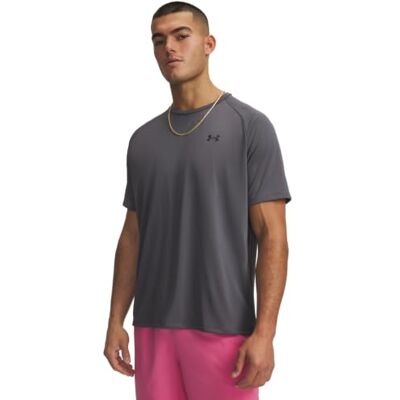 Under Armour Technisch golfpoloshirt voor heren, Grijs/Zwart L Under Armour Technisch golfpoloshirt voor heren, Grijs/Zwart L