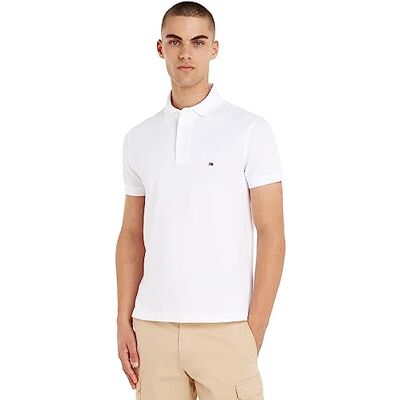 Tommy Hilfiger 1985 Mw0mw17771 Poloshirt voor heren, slimfit, Wit (wit), XS XS Tommy Hilfiger 1985 Mw0mw17771 Poloshirt voor heren, slimfit, Wit (wit), XS XS
