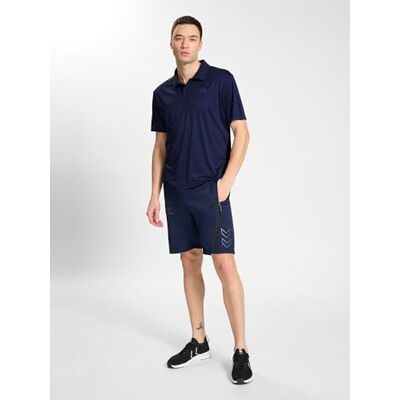 Hummel Hmlcourt Poloshirt S/S, marineblauw Hummel Hmlcourt Poloshirt S/S, marineblauw