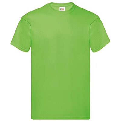 Fruit of the Loom Original T-shirt voor heren (set van 5 stuks), Kalk L Fruit of the Loom Original T-shirt voor heren (set van 5 stuks), Kalk L