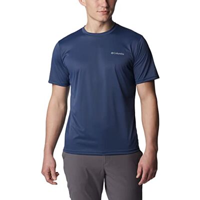 Columbia Hike Crew T-shirt, korte mouwen, voor heren, Donkere Berg Columbia Hike Crew T-shirt, korte mouwen, voor heren, Donkere Berg