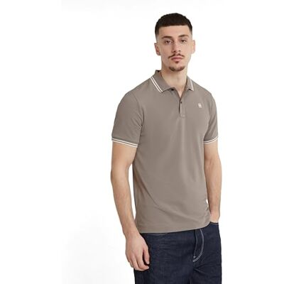 G-STAR RAW Dunda Slim Stripe Poloshirt voor heren, Grijs (Rock Ridge D17127-5864-g294) XS G-STAR RAW Dunda Slim Stripe Poloshirt voor heren, Grijs (Rock Ridge D17127-5864-g294) XS