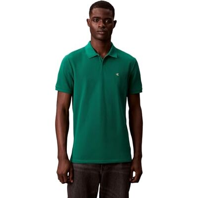 Calvin Klein Ss Monogram Pique Polo Lv040em269 Poloshirt S/S Heren, Groen (Deco Green), XXL grote maat XXL grote maat Calvin Klein Ss Monogram Pique Polo Lv040em269 Poloshirt S/S Heren, Groen (Deco Green), XXL grote maat XXL grote maat