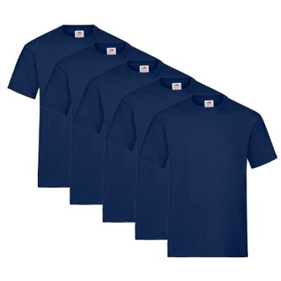 Fruit of the Loom heren-T-shirt van dikke stof (5 stuks) XXL Fruit of the Loom heren-T-shirt van dikke stof (5 stuks) XXL