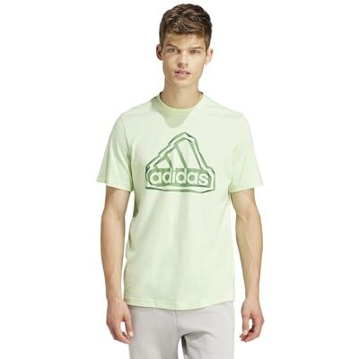 Adidas Gevouwen Badge Graphic Tee T-shirt voor heren Adidas Gevouwen Badge Graphic Tee T-shirt voor heren