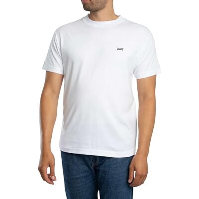 Vans Heren T-shirt met logo linkerborst, zwart, Wit XXL Vans Heren T-shirt met logo linkerborst, zwart, Wit XXL