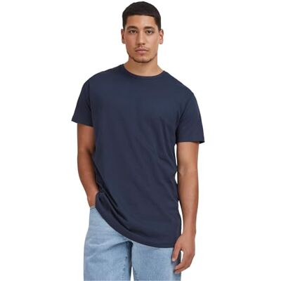 Urban Classics Tb638-shaped Long Tee T-shirt voor heren (1 stuk), Marine., 4XL 4XL Urban Classics Tb638-shaped Long Tee T-shirt voor heren (1 stuk), Marine., 4XL 4XL