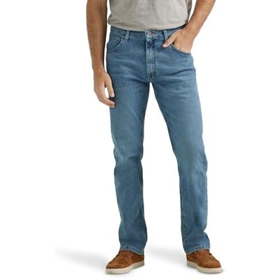 Wrangler Heren Classic Regular Fit Jeans Heren, Vintage Blue Flex 30W / 29L Wrangler Heren Classic Regular Fit Jeans Heren, Vintage Blue Flex 30W / 29L