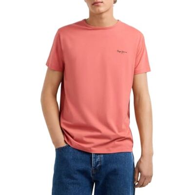Pepe Jeans Original Basic 3n T-shirt voor heren (1 stuk), Rood (Cinnabar Red) XL Pepe Jeans Original Basic 3n T-shirt voor heren (1 stuk), Rood (Cinnabar Red) XL