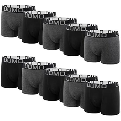 L&K 10 stuks retroshorts voor heren, katoen, zwart, meerkleurig, onderbroek 116 L L&K 10 stuks retroshorts voor heren, katoen, zwart, meerkleurig, onderbroek 116 L