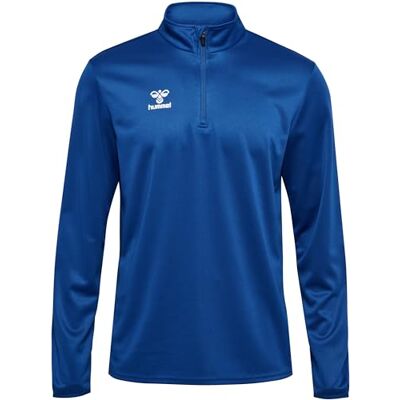 Hummel Hmlessential Half-Zip Sweatshirt met capuchon, uniseks Hummel Hmlessential Half-Zip Sweatshirt met capuchon, uniseks