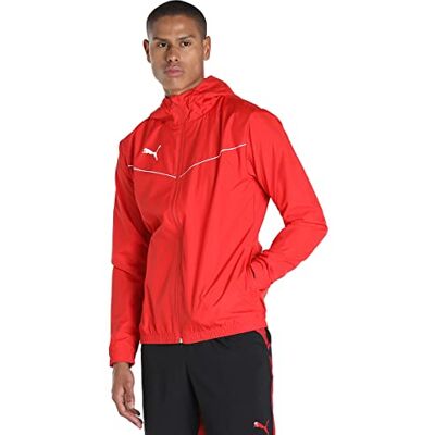Puma Herren Trainingsjacke teamRISE All Weather Jacket, Red- White, L, 657396 Puma Herren Trainingsjacke teamRISE All Weather Jacket, Red- White, L, 657396