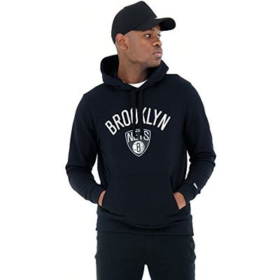 New Era NBA Brooklyn Nets Team Logo Hoodie Pullover New Era NBA Brooklyn Nets Team Logo Hoodie Pullover