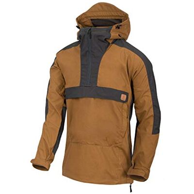Helikon-Tex Heren Woodsman Anorak Jasje Zwart, Coyote / Ash Grey, XL Helikon-Tex Heren Woodsman Anorak Jasje Zwart, Coyote / Ash Grey, XL