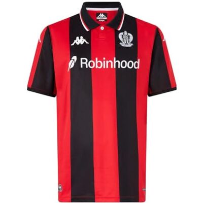 Kappa Kombat Home OGC Nice T-shirt voor heren, rood Kappa Kombat Home OGC Nice T-shirt voor heren, rood