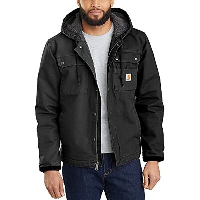 Carhartt Heren Werkvest, Relaxed Fit, Gewassen, Dons, Sherpa-gevoerd, Veelzijdige Jas, zwart. XXL Carhartt Heren Werkvest, Relaxed Fit, Gewassen, Dons, Sherpa-gevoerd, Veelzijdige Jas, zwart. XXL