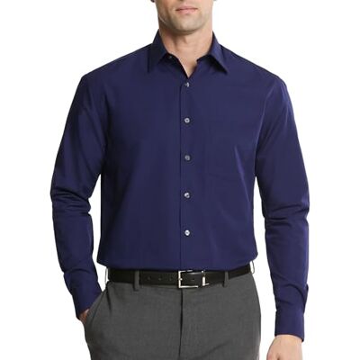 Van Heusen Poplin Regular Fit Solid Point Collar Dress Shirt Herenhemd, Perzisch blauw 16.5 Neck / 32-33 Sleeve Van Heusen Poplin Regular Fit Solid Point Collar Dress Shirt Herenhemd, Perzisch blauw 16.5 Neck / 32-33 Sleeve