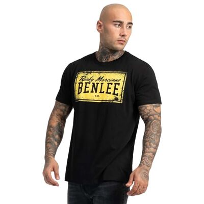 Lee boxlabel heren t-shirt, Zwart moyen Lee boxlabel heren t-shirt, Zwart moyen