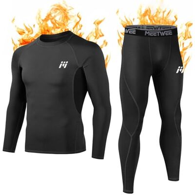 MEETWEE Base Layer Base Layer Thermo-ondergoedset voor heren S MEETWEE Base Layer Base Layer Thermo-ondergoedset voor heren S