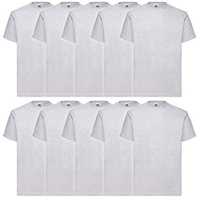 Fruit of the Loom Valueweight T-shirt, verpakking van 5, 100% katoen, maten S, M, L, XL, XXL, XXXL (3XL), verkrijgbaar in vele kleuren XL XL Fruit of the Loom Valueweight T-shirt, verpakking van 5, 100% katoen, maten S, M, L, XL, XXL, XXXL (3XL), verkrijgbaar in vele kleuren XL XL
