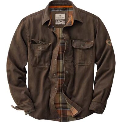 Legendary Whitetails Flannel Lined Shirt Jacket Waxed Cotton Water Resistant Herenjas Legendary Whitetails Flannel Lined Shirt Jacket Waxed Cotton Water Resistant Herenjas