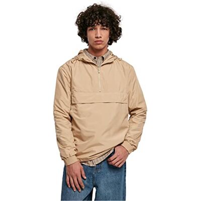 Urban Classics Basic Pull Over Jacket Herenjas (1 stuk) XL Urban Classics Basic Pull Over Jacket Herenjas (1 stuk) XL
