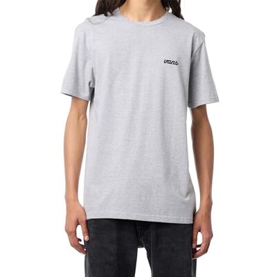 Vans Scripted Ss Tee T-shirt voor heren, Athletic Heather en zwart, XXL XXL Vans Scripted Ss Tee T-shirt voor heren, Athletic Heather en zwart, XXL XXL