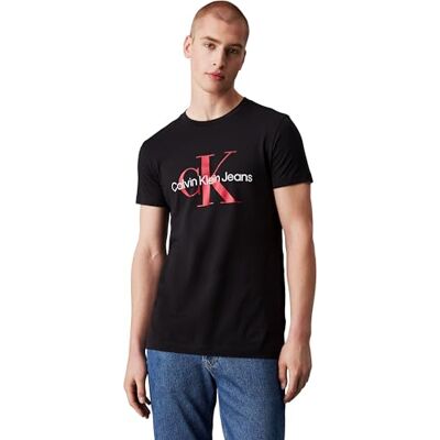 Calvin Klein Jeans Core Monologo Slim Tee J30j320935 T-shirts met korte mouwen voor heren XXL Calvin Klein Jeans Core Monologo Slim Tee J30j320935 T-shirts met korte mouwen voor heren XXL