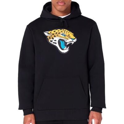 New Era Jacksonville Jaguars NFL Team Logo Hoody Zwart Hoodie New Era Jacksonville Jaguars NFL Team Logo Hoody Zwart Hoodie