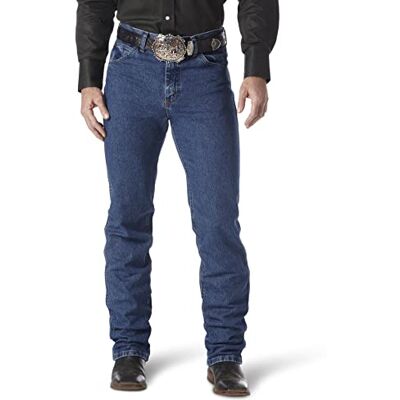 Wrangler Jeans Slim Fit High Performance Cowboy Jeans Heren, Donkere steen, 35W / 32L 35W / 32L Wrangler Jeans Slim Fit High Performance Cowboy Jeans Heren, Donkere steen, 35W / 32L 35W / 32L
