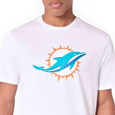 New Era NFL American Football T-shirt Team Logo Shirt voor sportfans, Miami Dolphins #35341 New Era NFL American Football T-shirt Team Logo Shirt voor sportfans, Miami Dolphins #35341