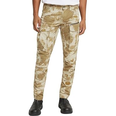 G-STAR RAW Rovic Zip 3D Regular Tapered Broek Heren, Veelkleurig (Dk Brick Gd Glitch Beach Camo D02190-d955-h174) 28W / 32L G-STAR RAW Rovic Zip 3D Regular Tapered Broek Heren, Veelkleurig (Dk Brick Gd Glitch Beach Camo D02190-d955-h174) 28W / 32L