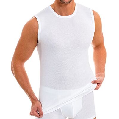 HERMKO 3040 3-pack heren tanktop onderhemd met ronde hals van 100% biologisch katoen 5XL HERMKO 3040 3-pack heren tanktop onderhemd met ronde hals van 100% biologisch katoen 5XL