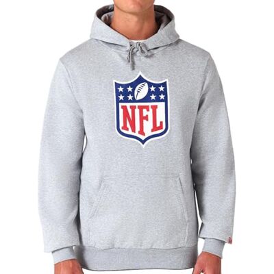 New Era NFL Shield NFL Team Logo Hoody Grijs Hoodie New Era NFL Shield NFL Team Logo Hoody Grijs Hoodie