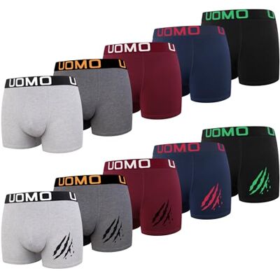 L&K 10 stuks retroshorts voor heren, katoen, zwart, meerkleurig, onderbroek 116 XXL L&K 10 stuks retroshorts voor heren, katoen, zwart, meerkleurig, onderbroek 116 XXL