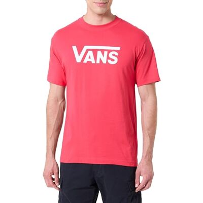 Vans Heren T-shirt met klassiek logo, Royal Cobalt, Crimson Haze M Vans Heren T-shirt met klassiek logo, Royal Cobalt, Crimson Haze M