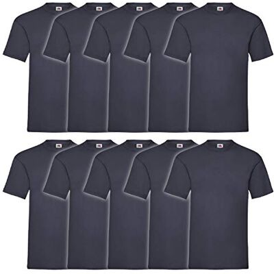 Fruit of the Loom Zwaargewicht heren-T-shirt, 5 stuks XXL Fruit of the Loom Zwaargewicht heren-T-shirt, 5 stuks XXL