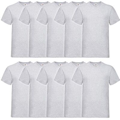 Fruit of the Loom Valueweight T-shirt voor heren, 10 stuks, Seize If Grey, 4XL 4XL Fruit of the Loom Valueweight T-shirt voor heren, 10 stuks, Seize If Grey, 4XL 4XL