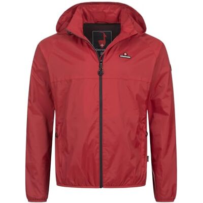 Höhenhorn Rigi Regenjas met capuchon, voor heren, outdoor en vrije tijd, rood, XL XL Höhenhorn Rigi Regenjas met capuchon, voor heren, outdoor en vrije tijd, rood, XL XL