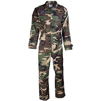 Mil-Tec Uniseks jumpsuit met Us M-badges Mil-Tec Uniseks jumpsuit met Us M-badges