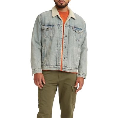 Levis Type 3 Truckerjack met sherpa voor heren, 1 stuk, M M Levis Type 3 Truckerjack met sherpa voor heren, 1 stuk, M M