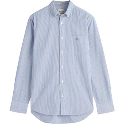 Gant Reg Poplin Banker Bd Herenhemd, College Blauw M Gant Reg Poplin Banker Bd Herenhemd, College Blauw M