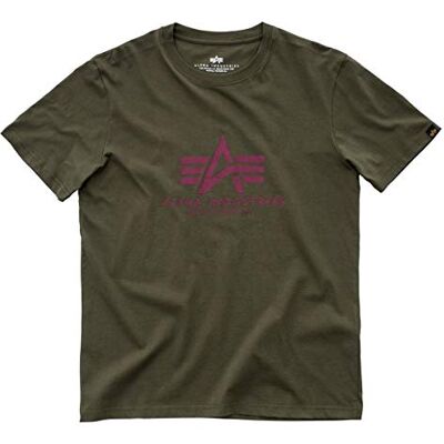 Alpha Heren Basic T-shirt, blauw, L S Alpha Heren Basic T-shirt, blauw, L S