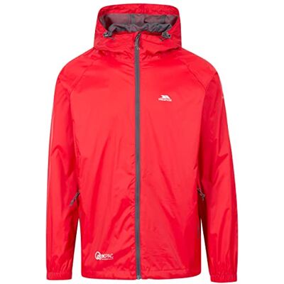 Trespass Qikpac Uniseks jas, rood, S S Trespass Qikpac Uniseks jas, rood, S S