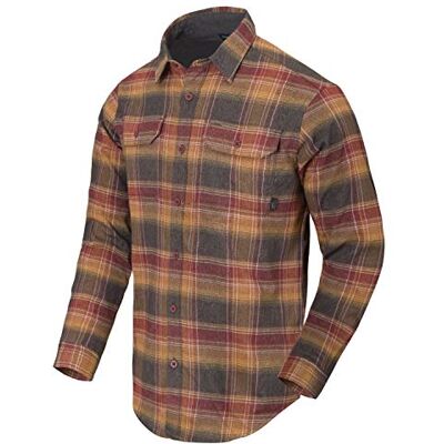 Helikon-Tex Heren GreyMan geruit grafiet overhemd Helikon-Tex Heren GreyMan geruit grafiet overhemd
